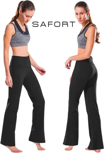 Vista 51 de Safort Pantalones de yoga con entrepierna de 28" 30" 32" 34"más amplios en la parte inferior para botas altas, 4 bolsillos, UPF50+