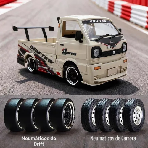 Vista 8 de WPL D14S RC Kei Truck con motor sin escobillas 2435 Control remoto Drift