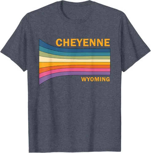 Vista 34 de Retro Vintage 70s Cheyenne Wyoming camiseta