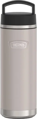 Vista 15 de THERMOS Serie ICON Botella de agua de acero inoxidable con tapa de rosca - 32 onzas, color Saddle - Botella de agua aislada al vacío con tapa