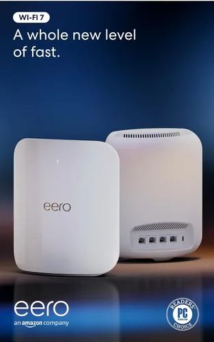 Vista 8 de Router wifi Amazon eero Max 7 con 1 mes gratis de eero Plus (renovación automática): Admite planes de internet de hasta 10 Gbps, cobertura de hasta