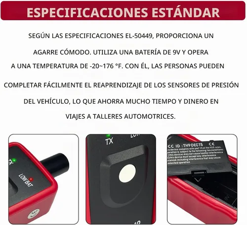 Vista 3 de Ford TPMS Relearn Herramienta de programación de reinicio, EL-50449 escáner de activación del sensor de presión de neumáticos para F150 F250