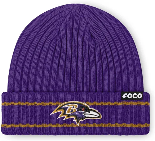 Vista 18 de FOCO NFL - Gorro acanalado con logotipo de equipo de la NFL para hombre