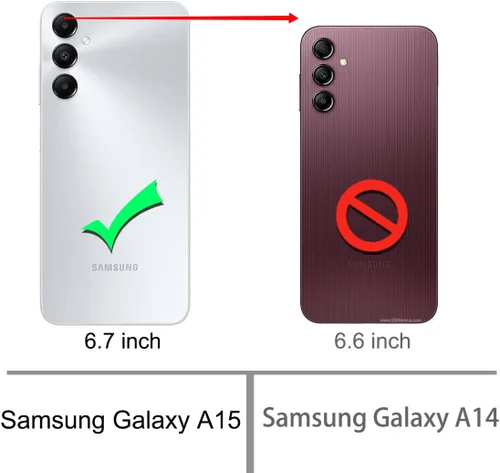 Vista 2 de Osophter Funda para Samsung Galaxy A15 5G: con 2 protectores de pantalla para Samsung Galaxy A15 5G Funda protectora de goma TPU flexible para Azul