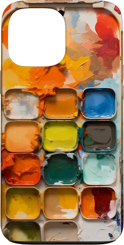 Vista 24 de Pinturas de acuarela y paleta de pintura, funda colorida para el iPhone 17