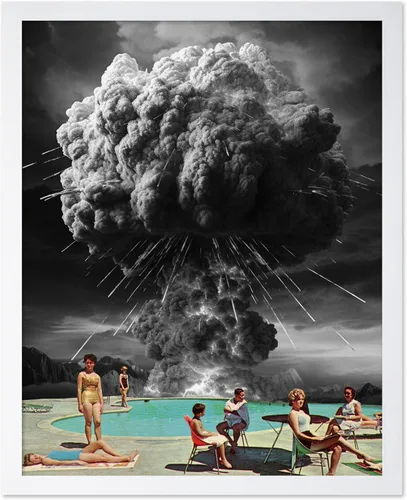 Vista 15 de Monem Art - Póster psicodélico – Impresión geométrica – Arte Trippy – Arte en blanco y negro – Arte abstracto – Arte moderno – Arte moderno – Arte
