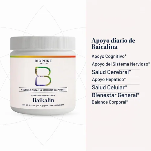 Vista 6 de Biopure Health Baikalin Apoyo neurológico e inmunológico 121 porciones