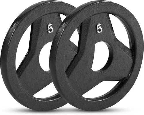 Vista 6 de JFIT Olympic 2 Inch Grip Plates and Bumper Plates for Barbell - Single Weights or Sets of 2 (Muliple Weights)