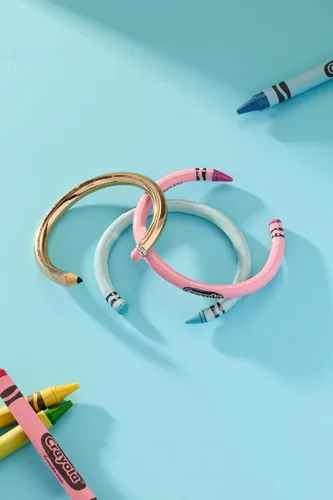 Vista 10 de Crayola Crayon Cuff - Pulsera de mano rosa Tickle Me