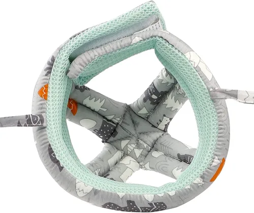 Vista 4 de Casco para caminar para niños pequeños, protector de cabeza para bebé que camina, sin golpes, sombrero protector de cabeza protector para la cabeza