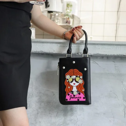 Vista 7 de GOKTOW Bolso extravagante para mujer, bolsos de mano novedosos para mujer, bolso cruzado divertido, bolsos de hombro con asa de poliuretano