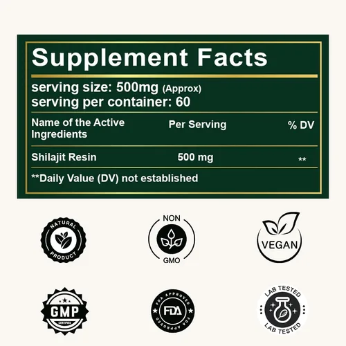 Vista 6 de RuralDotz - Resina Shilajit del Himalaya – 100% natural – 500 mg por porción – Auténtico tono mineral del Himalaya para energía, fuerza y vitalidad