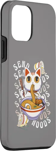 Vista 3 de Funda de anime para iPhone 12 Mini Send Noodles Joke Ramen Noodles