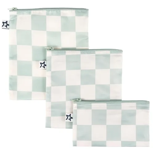 Vista 24 de Tiny Twinkle Bolsas reutilizables para bocadillos para niños – paquete de 3 bolsas para aperitivos y bolsa para sándwich para niños pequeños