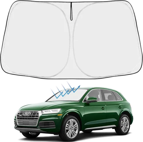 Vista 125 de Proadsy Parasol para parabrisas Rivian R1S 2022-2025 2026 de 4 capas plegable, protector de parasol frontal que bloquea los rayos UV, mantiene