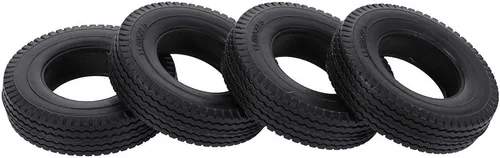 Vista 8 de GoolRC Neumáticos de goma para coche de remolque de 1/14 Tamiya Tractor Truck RC Climber Trailer