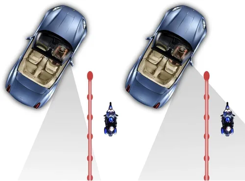 Vista 4 de Espejo retrovisor convexo de punto ciego, ajustable, sin marco, de gran ángulo, con forma de ventilador, de cristal HD, adhesivo 3M para SUV