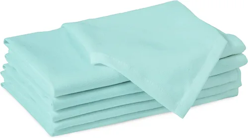 Vista 16 de Encasa XO Juego de 12 servilletas de tela de cóctel Servilletas de mesa de algodón puro Tamaño (9 x 9 pulgadas) B gris sólido Lavable a