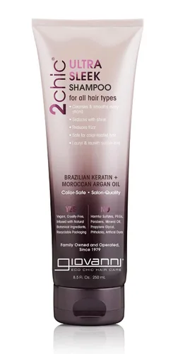 Vista 13 de Giovanni Smooth As Silk™ Champú de humedad profunda- 2 fl oz Apple + Aloe Extracts, Calms Frizz, Wash & Go, Lauryl & Laureth Sulfate Free