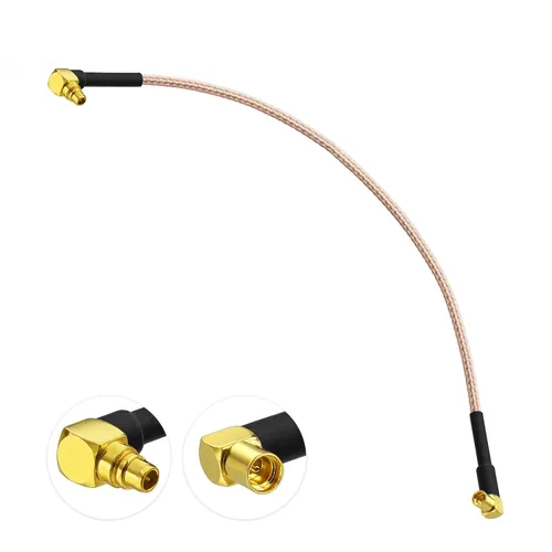 Vista 2 de BINGFU MMCX macho a hembra RG-178 Cable de puente coaxial RF Cable de coleta para aplicaciones de RF Estación base Radios SDR Antena de red