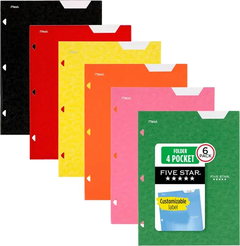 Vista 7 de Carpeta Five Star con 4 compartimentos, Primarios