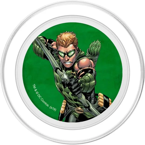 Vista 2 de PopSockets MagSafe PopGrip de flecha verde de la Liga de la Justicia para iPhone