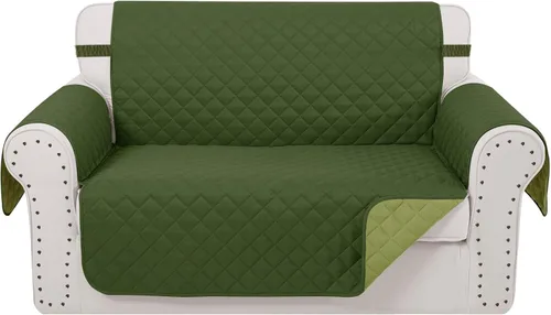 Vista 31 de Fundas para Silla Reclinable Reversibles Funda de Sofá para Mascotas Protector de Muebles Lazy Boy (Silla 23'', Beige/Beige)