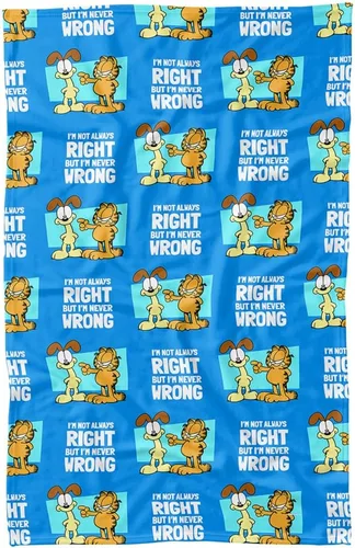 Vista 7 de LOGOVISION Garfield Never Ever Wrong - Manta polar de 36 x 58 pulgadas