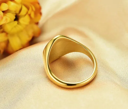 Vista 7 de You are My Sunshine - Anillo de circonita cúbica para mujer, diseño de flor de amapola gruesa, de acero inoxidable, regalo de joyería