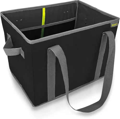 Vista 9 de meori Cesta de comestibles reutilizable plegable Bolsa de asas Picnic recados Compras Granito