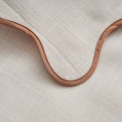 Vista 5 de Juego de 2 fundas de almohada festoneadas de 18 x 18 pulgadas, algodón y lino, estilo bohemio decorativo para sala de estar