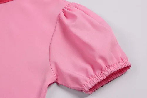 Vista 5 de Disfraz de melocotón para niñas vestido de princesa con corona para fiesta de Halloween de lujo