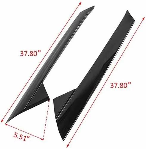 Vista 2 de Moldura exterior para parabrisas compatible con Fo. rd Explorer Base Limited XLT 2011-2019 lado izquierdo y derecho, 2 piezas BB5Z7803144AB