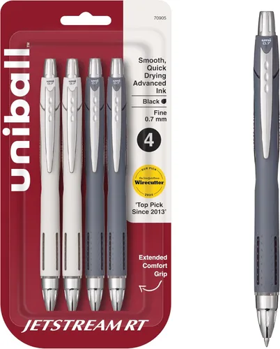 Vista 14 de Uniball 70879 Uni-Ball Jetstream Punta Fina 0.7 Mm Paquete de 3, Surtido
