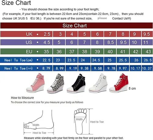 Vista 2 de ALLINNINE Zapatos deportivos de tacón alto para mujer, zapatos de lona de moda de tubo alto, con cordones, borde de cuña, cremallera, ángulo