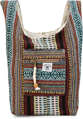 Vista 2 de LONGING TO BUY Bolso bandolera de cáñamo, bolso bandolera de cáñamo, bolso bandolera de cáñamo y bolso de fiesta de cáñamo en la playa, bolso unisex