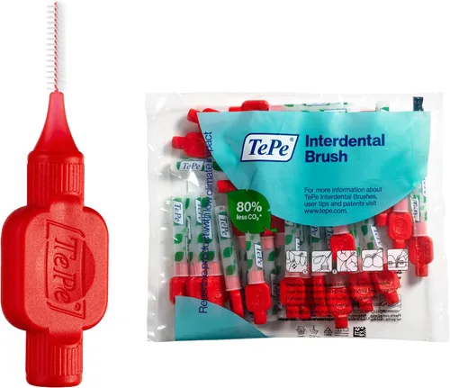 Vista 3 de TePe Cepillo Interdental Original, Rosa, para limpiar los huecos de los dientes, 25 piezas