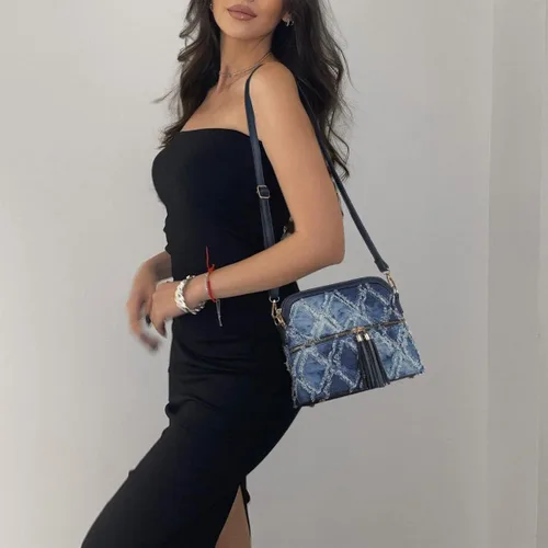 Vista 2 de Dasein - Bolso de hombro para mujer con cremallera y múltiples bolsillos