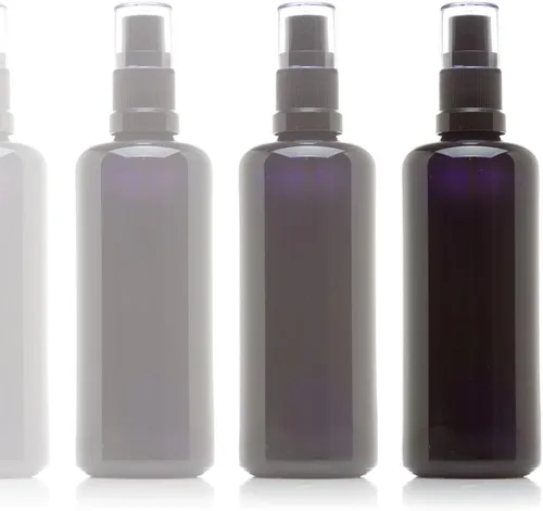 Vista 17 de Infinity Jars Botella de spray de niebla fina de vidrio ultravioleta negro de 0.2 fl oz (0.17 fl oz)