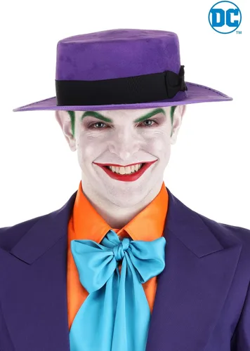 Vista 2 de Sombrero de Batman Joker 1989, accesorio para disfraz de villano icónico