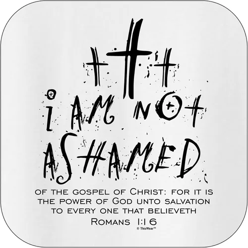 Vista 2 de Christian Gift I Am Not Ashamed Romans Verse Sudadera con capucha