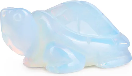 Vista 7 de Estatua de tortuga de cristal de amatista de 2 pulgadas, figuras de tortuga marina, tallado de tortuga, animales del océano, decoración
