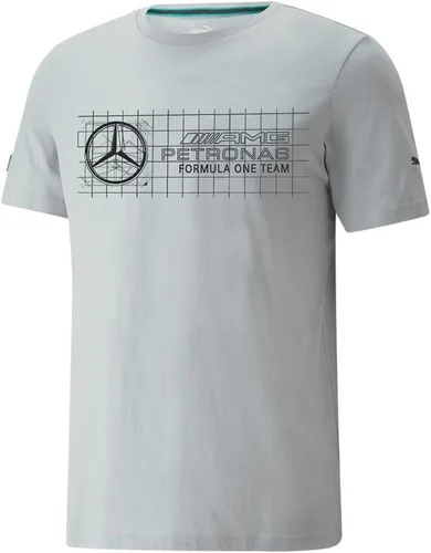 Vista 3 de PUMA MAPF1 Logo Tee+, Equipo Mercedes Plateado