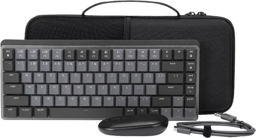 Vista 8 de co2CREA Funda Rígida Compatible con Teclado Logitech MX Mecánico Mini Inalámbrico Iluminado (Solo Funda)