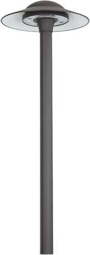 Vista 5 de WAC Iluminación de paisaje, toldo LED de 12 V para camino y área con tapa redonda de 6.5 pulgadas, 2700 K, LED cálido incorporado en bronce