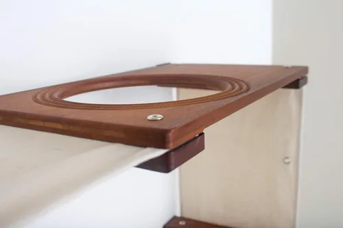 Vista 5 de CatastrophiCreations Play - Hamaca para gatos y centro de actividades de escalada - Árbol de gato montado en la pared