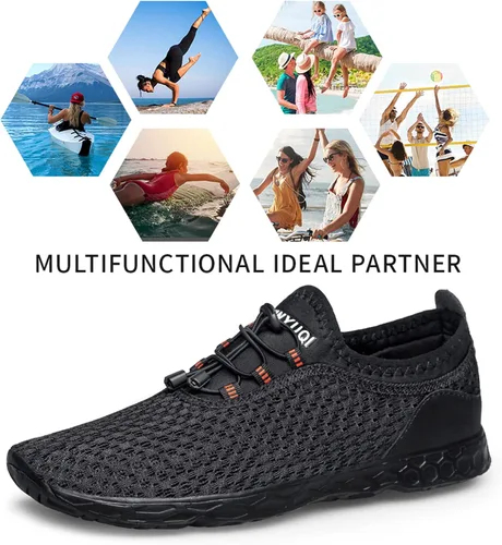 Vista 6 de Belilent - Zapatos livianos de secado rápido para deportes acuáticos, para hombre y mujer, para el aire libre, la playa y la alberca