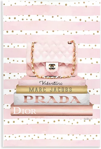 Vista 15 de Stupell Industries - Botella de perfume Glam, color dorado y rosa, fabricada con orgullo en Estados Unidos Stupell Industries 10 x 15 Inches