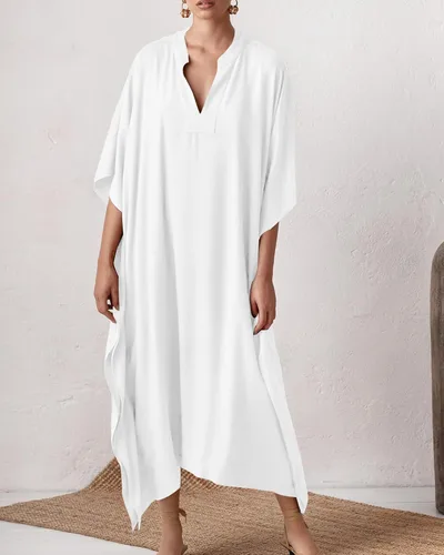 Vista 2 de Bsubseach Vestidos caftán para mujer, vestido largo de caftán, ropa de descanso para traje de baño, ropa de playa