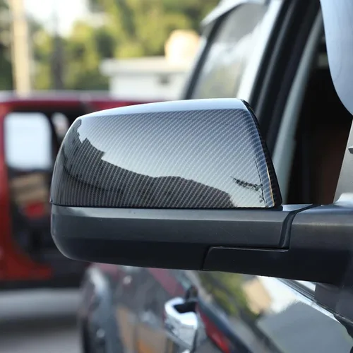 Vista 4 de Accesorios para cubierta de espejo retrovisor exterior para Toyota Tundra 2007-2021/Sequoia 2008-2020, cubiertas de protección de espejo retrovisor